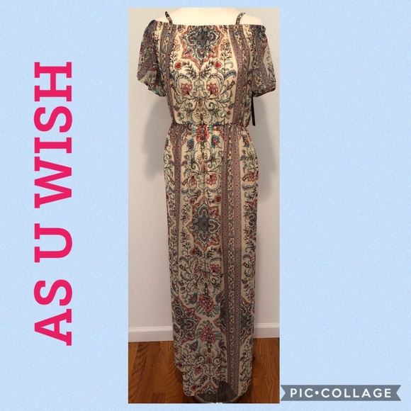 AS U WISH Off-The-Shoulder Maxi Dress - Picture 5 of 8